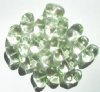 10 18x12x9mm Light Green Potato Nugget Beads